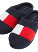 miesten aamutossut fleece tommy hilfiger tummansininen flag