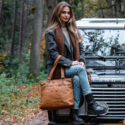 nahka shopper cognac rome chesterfield