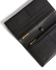 nishi tedbaker musta nahka lompakko leather